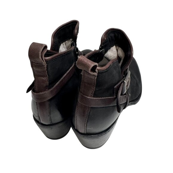 Miz Mooz Karima Harness Moto Bootie Black Leather  size 39/8.5 New $220 - Picture 6 of 7